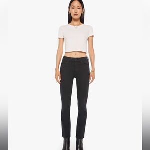 MOTHER Black Skinny Jeans